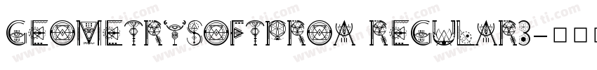 GeometrySoftProA Regular3字体转换